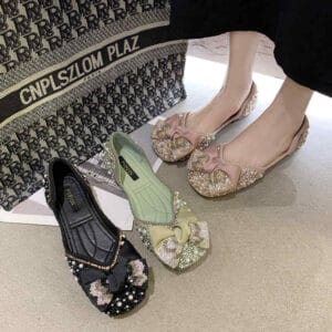 Bowknot single shoes for women