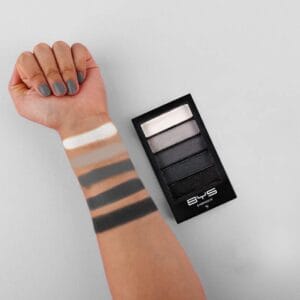 5pc Eyeshadow Palette Black Steel