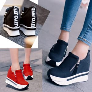 Thick-soled platform heels for women
