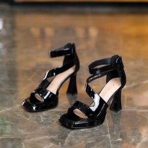 Back zipper women's shoes