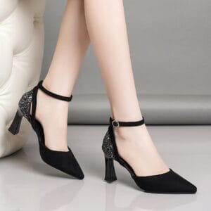 Genuine leather pointed Shoes