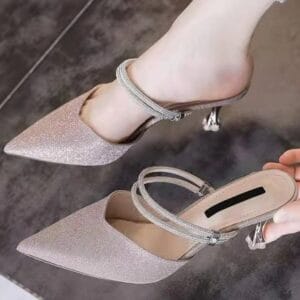 Women's sandals with stiletto heels