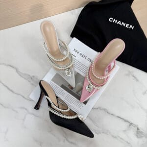 Super fairy Foreign trade pointed rhinestone high heels