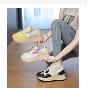 Autumn thick bottom breathable platform sneakers