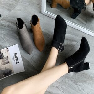 Women's high-heeled ankle boots